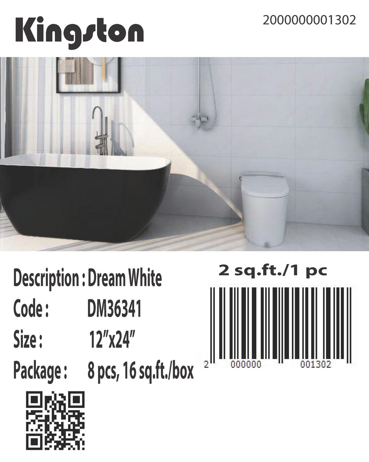 DM36341 (12X24) DREAM WHITE POL
