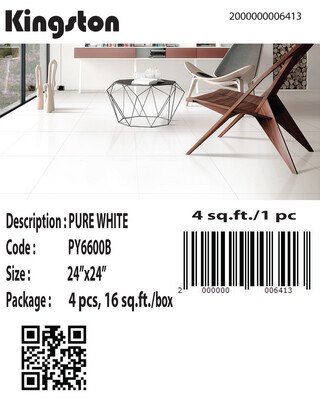 PY6600B (24X24) PURE WHITE