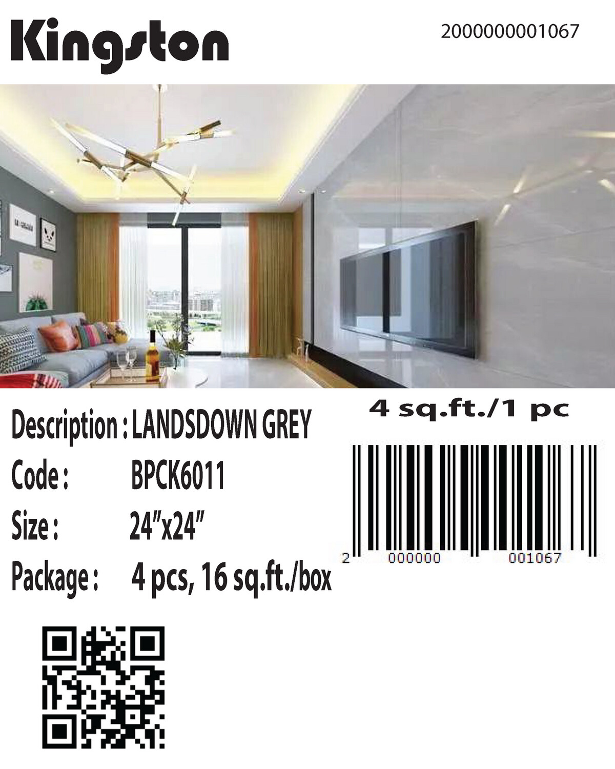 BPCK6011 LANDSDOWN GREY (24X24)