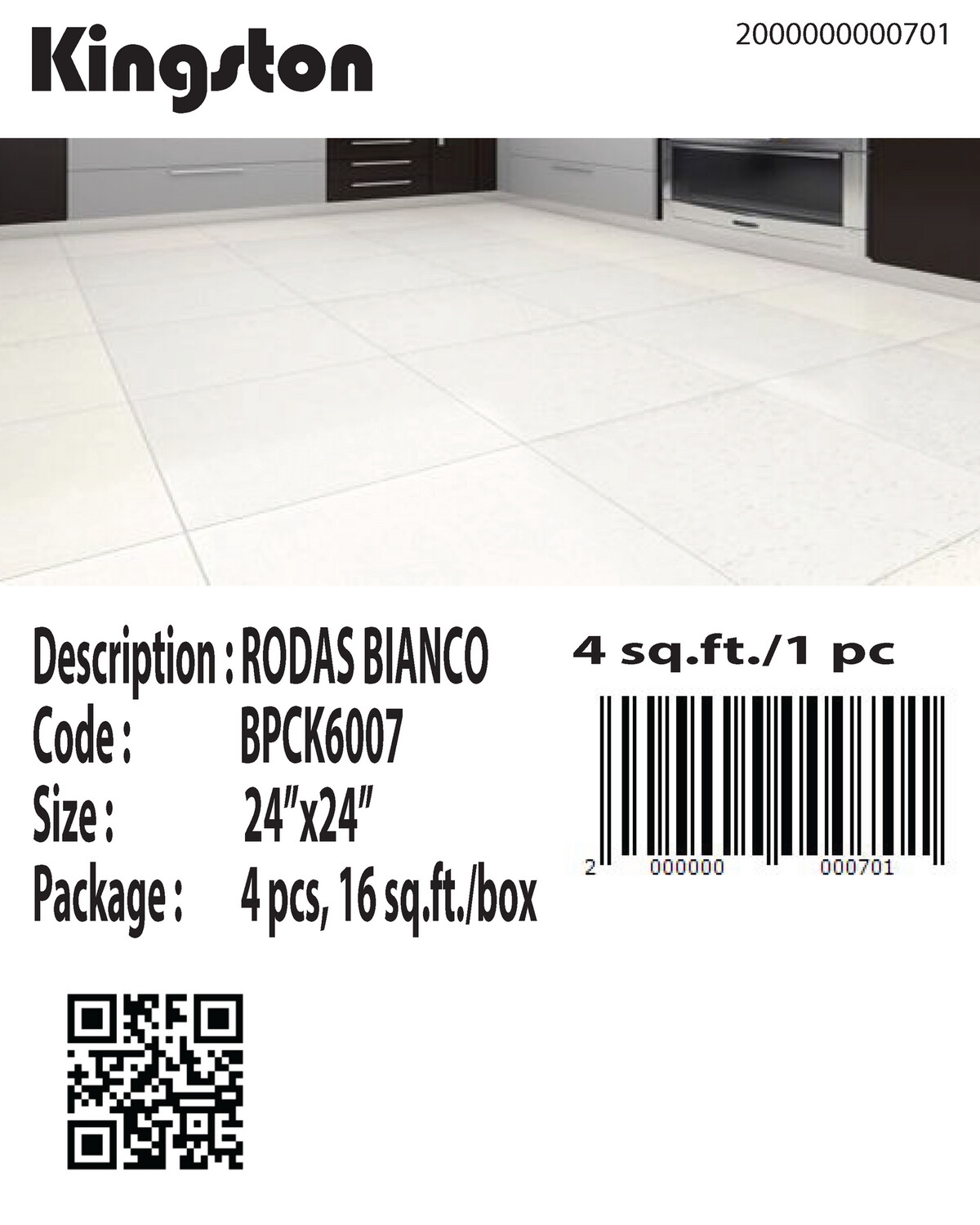 BPCK6007 RODAS BIANCO (24X24)