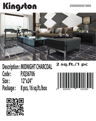 PJQ36706 (12X24) MIDNIGHT CHARCOAL