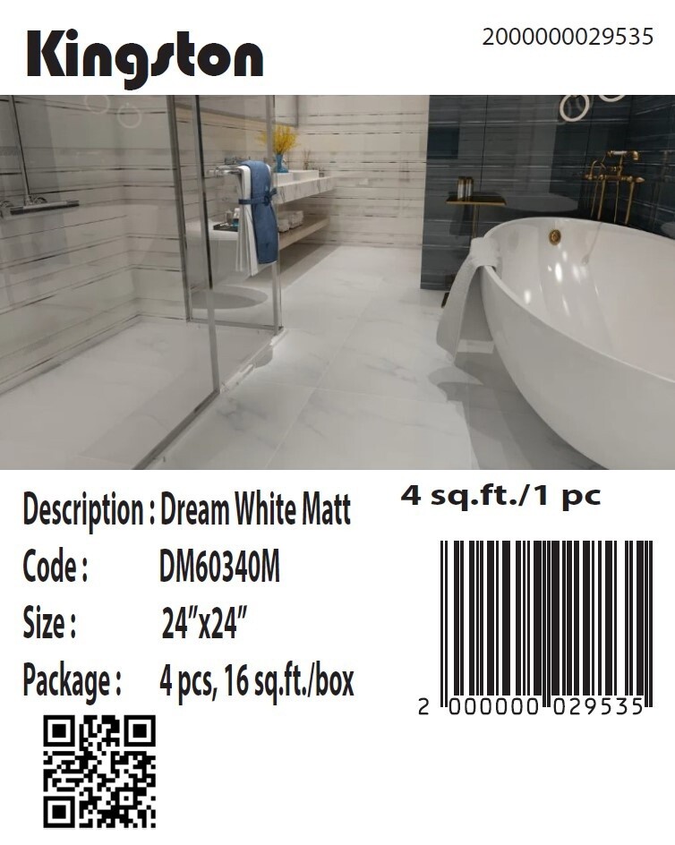 DREAM WHITE  24X24 DM60340M