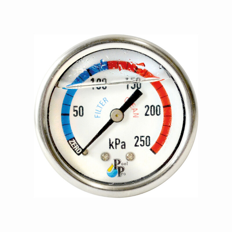 Oil Filled Stainless Steel Centre Back Mount Pressure Guage