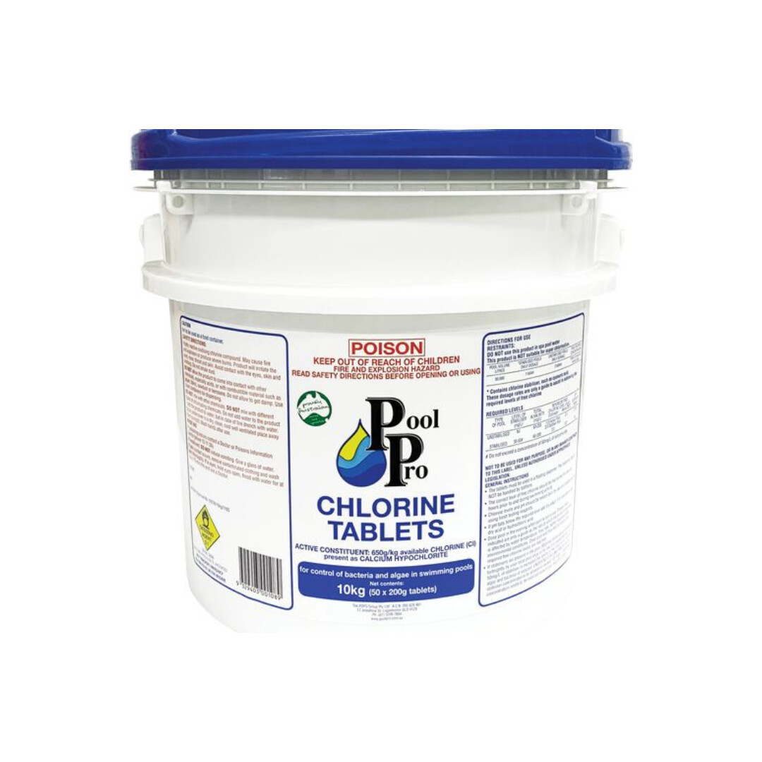 Granular Chlorine Tablets 200G 10KG BUCKET CT10