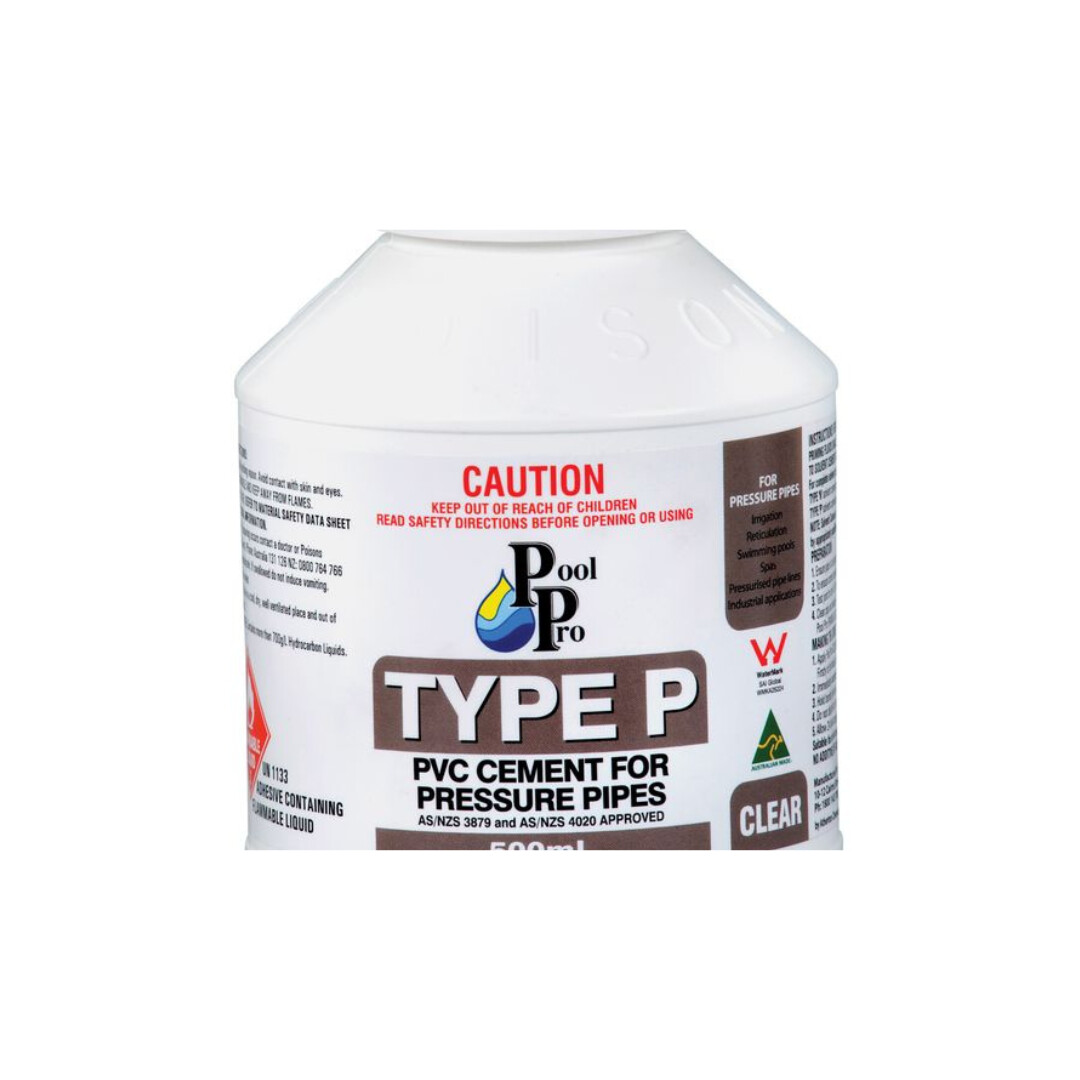 PVC Pipe Cement Clear 500ml Type P - BCC50