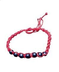Pulseras cordón rojo, shungit. Protección,  mal de ojo.