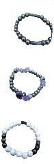 Pulseras varios minerales personalizadas.