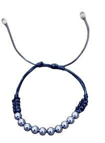 Pulsera cordón negro,  teraherz. Atrae poderes fuertes y curativos para el cuerpo.