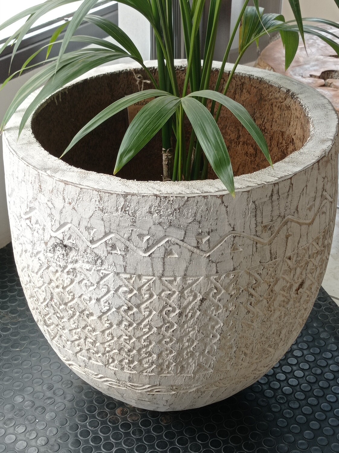 Maceteros madera de coco