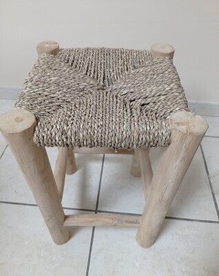 Taburete cuerda natural
