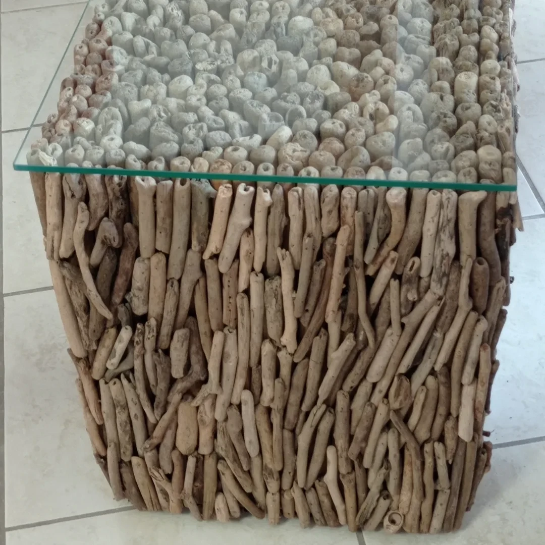 Mesa centro madera reciclada