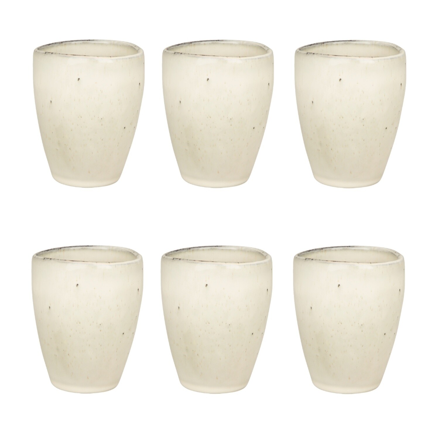 Broste Copenhagen Nordic Sand Espresso Mokken - Set van 6