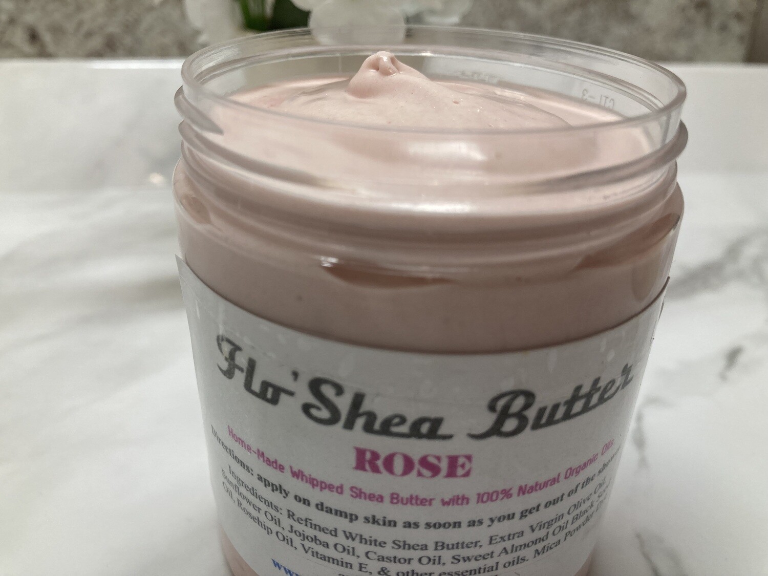 Rose Whipped Shea Butter - Refined