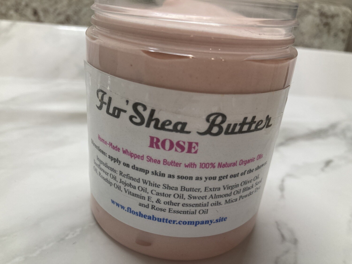 Rose Whipped Shea Butter - Refined