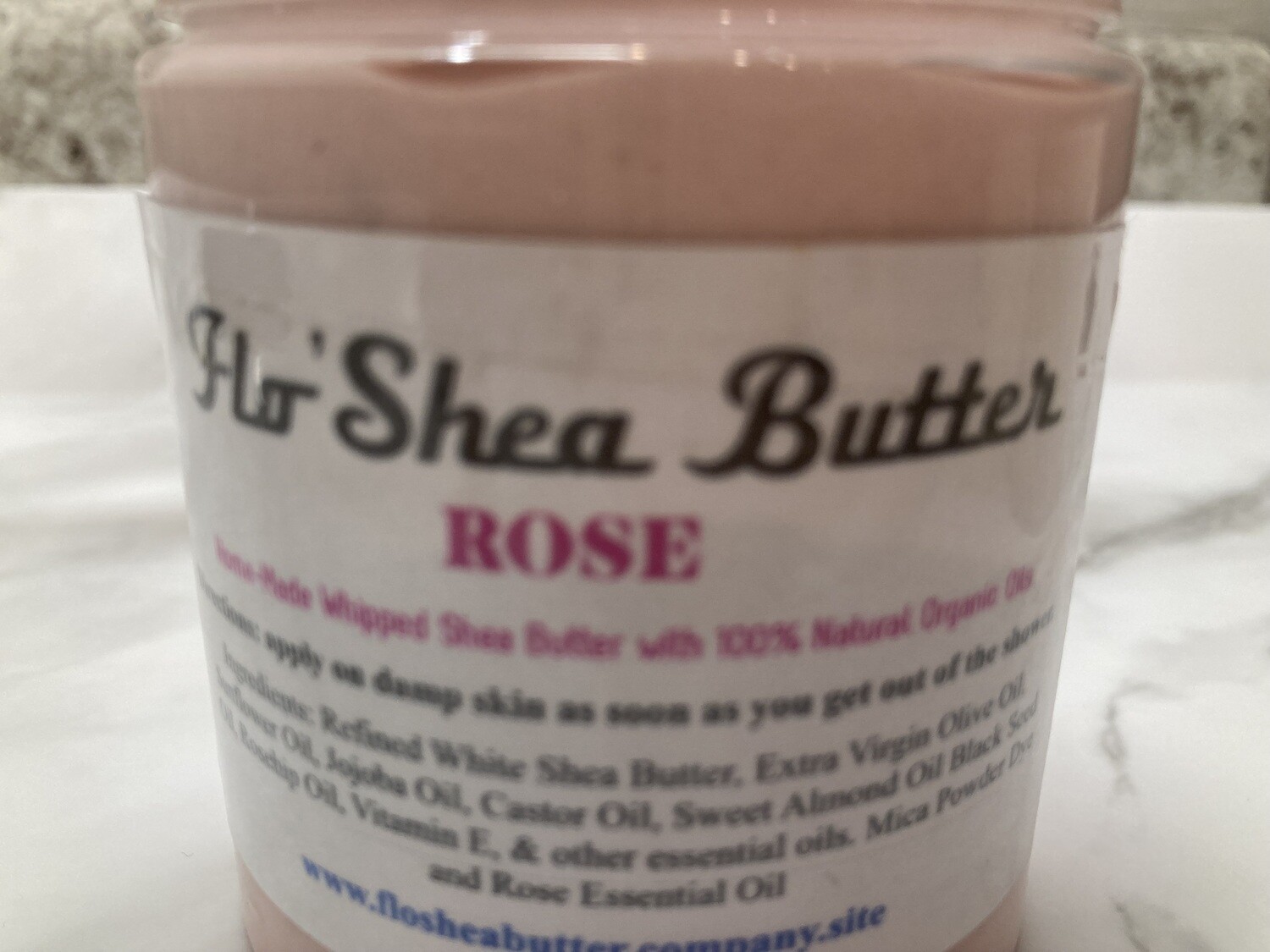 Rose Whipped Shea Butter - Refined