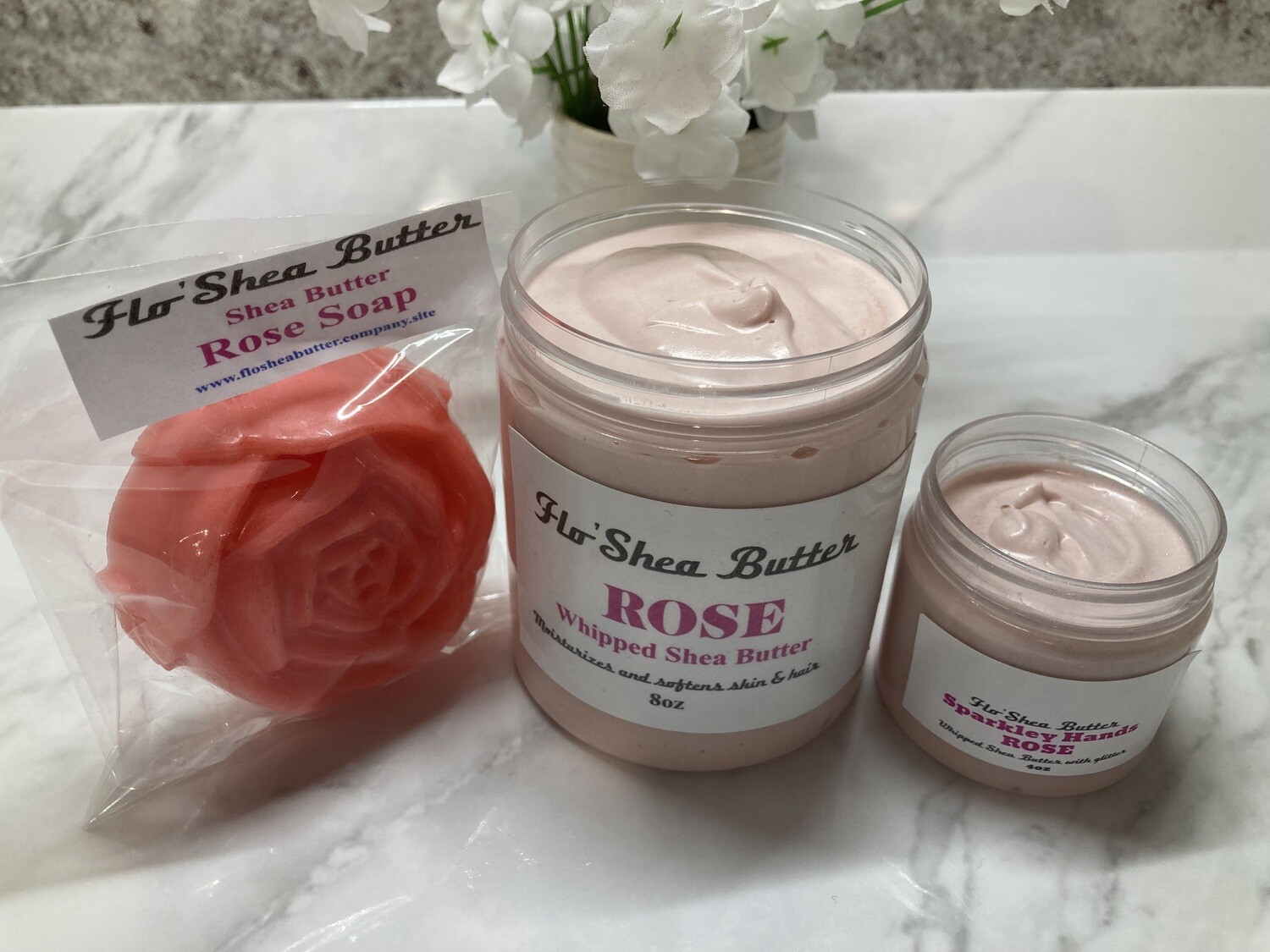 Rose Whipped Shea Butter - Refined
