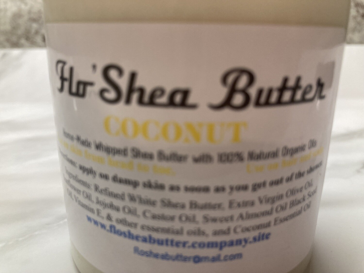 Coconut Whipped Shea Butter - Refined