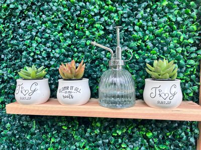 Succulents Planter “ Custom Wedding Favors “