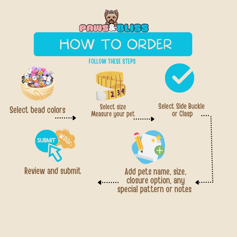 Design Your Own Beaded Dog Collar