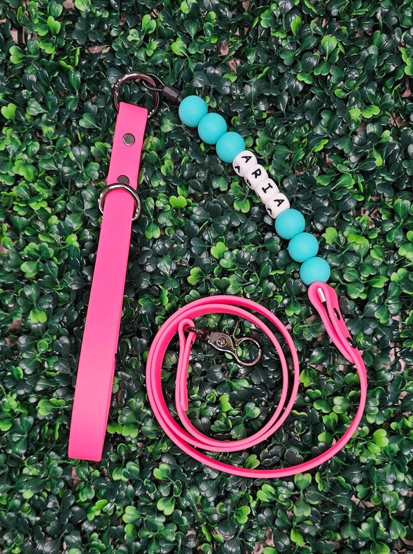 Custom Beaded BioThane Leash