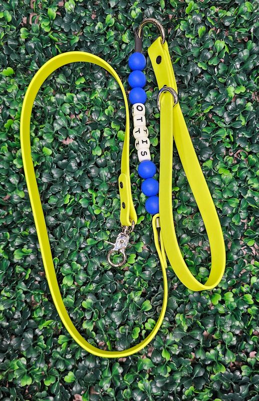 Custom Beaded BioThane Leash