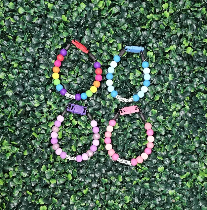 Personalized Breakaway Beaded Cat Collar – Silicone Beads &amp; Custom Name