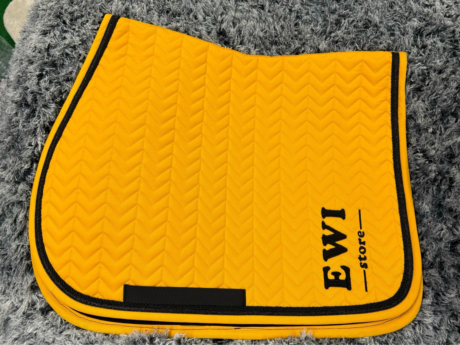 Tapis de selle winter glitter Jaune
