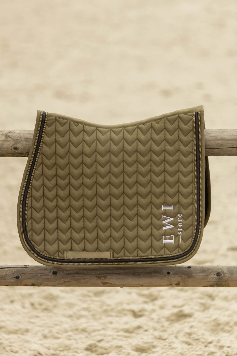 Tapis de selle Kaki Jewel