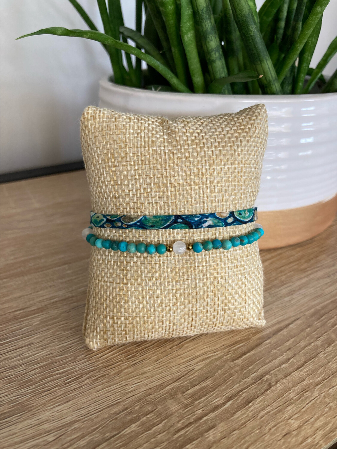 Bracelet double Liberty Turquoise