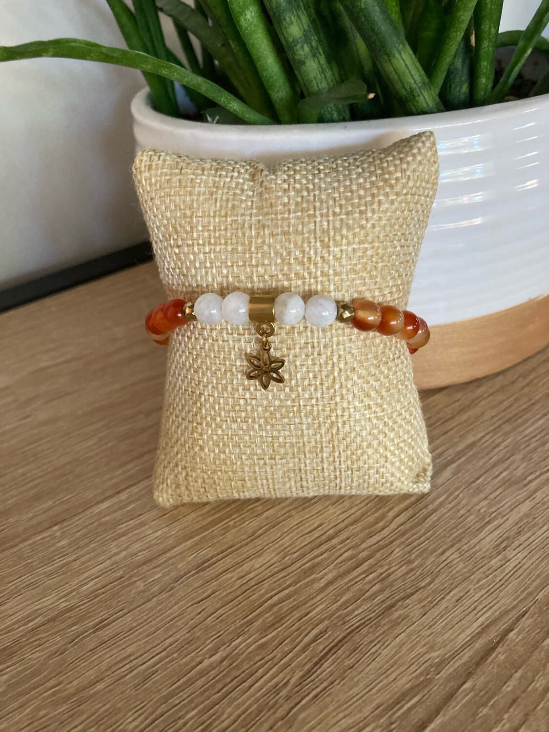 Bracelet Cornaline / Pierre de Lune
