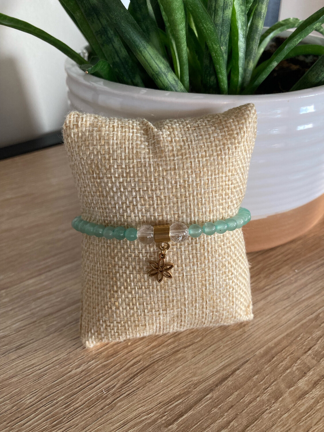 Bracelet Aventurine et Cristal de roche