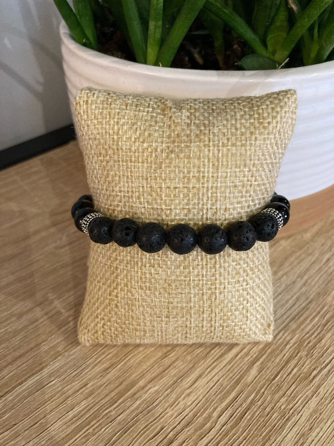 Bracelet Pierre de Lave / Onyx