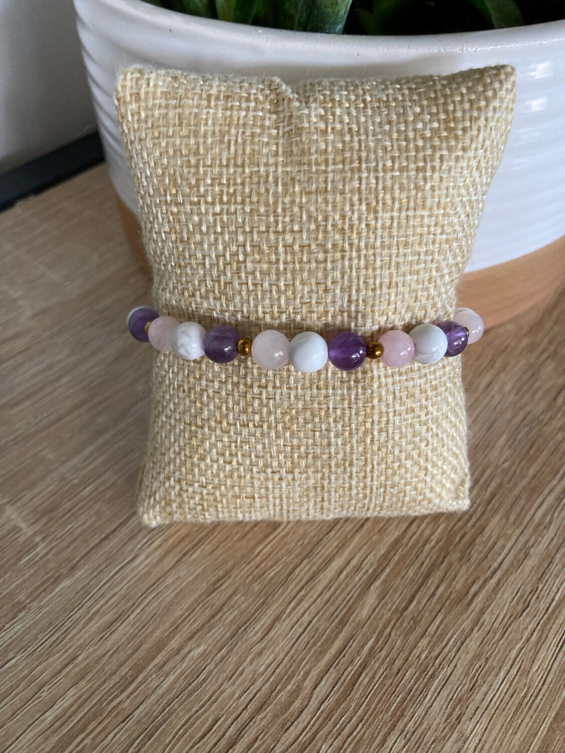 Trio Howlite Améthyste Quartz Rose