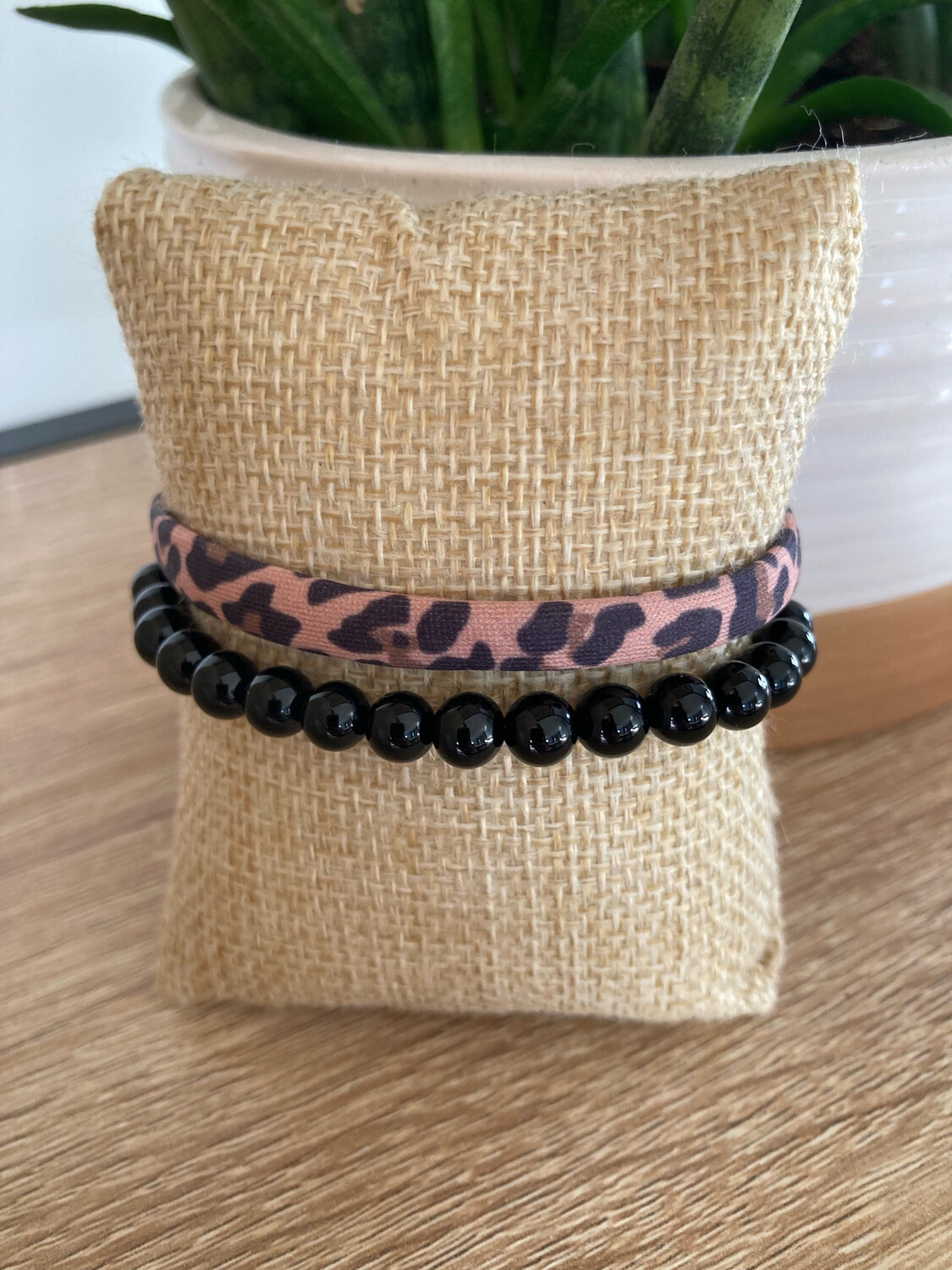 Bracelet double Onyx