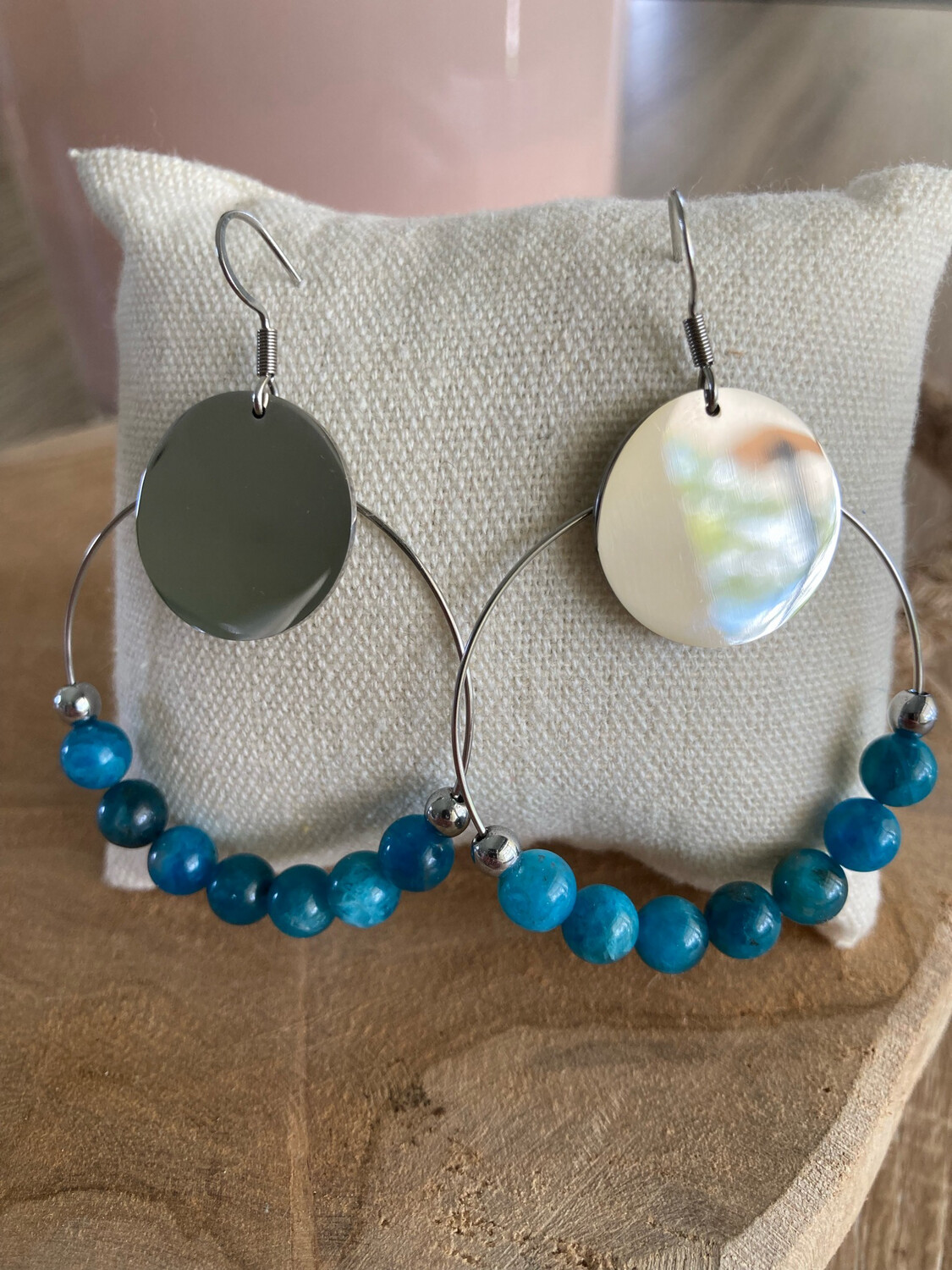 Boucles d’oreilles Apatite