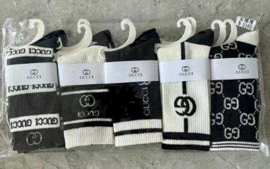 IN STOCK - GG SOCKS PACK OF 5 - (Australia only) - Free shipping Australia wide - Afterpay &amp; PayId Available