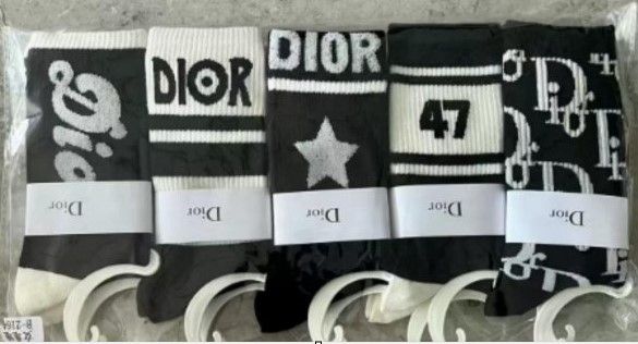 IN STOCK - DIOR SOCKS PACK OF 5 - (Australia only) - Free shipping Australia wide - Afterpay &amp; PayId Available
