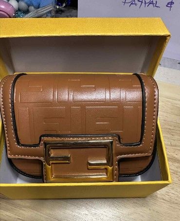SMALL FENDI BAG WIH BOX - - BROWN COLOUR - SIZE 13.5 X 9 X 6.5 - FREE SHIPPING AUSTRALIA WIDE - PAYPAL AND PAYID AVAILABLE