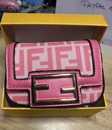 SMALL FENDI BAG WIH BOX - PINK COLOUR - SIZE 13.5 X 9 X 6.5 - FREE SHIPPING AUSTRALIA WIDE - PAYPAL AND PAYID AVAILABLE