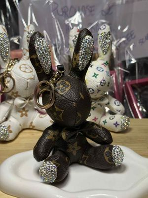 IN STOCK - BROWN BLING BLING KEYCHAIN BUNNY - (Australia only) - PayPal (Pay in 4) &amp; PayId available - Free shipping Australia wide