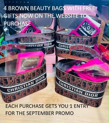 BROWN BEAUTY CASE WITH FREE GIFTS - READY TO SHIP OUT - (Australia only) - Free shipping Australia wide - PayPal (Pay in 4) &amp; PayId available