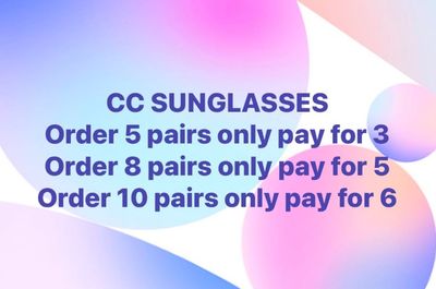 CC SUNGLASSES - PREORDER - PayPal (Pay in 4) &amp; PayId available - Free shipping Australia wide - Please note which Sunnies in the comments