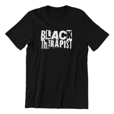 Black Therapist Adult T-Shirt
