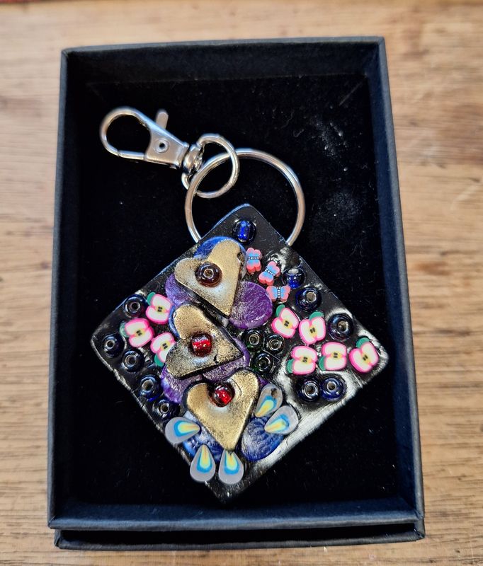 Hand Bag Bling Golden Hearts No 31