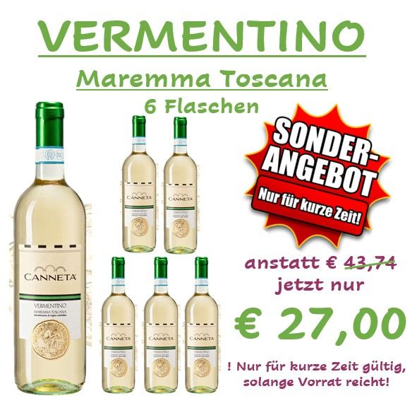 VERMENTINO MAREMMA TOSCANA - 6 Flaschen