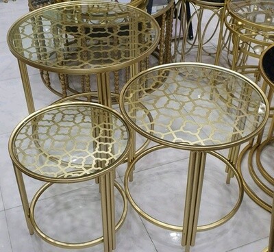 Accent tables - 3 Piece Gold
