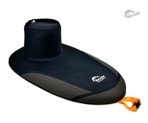 Seals Pro Shocker black neoprene orange grab handle
