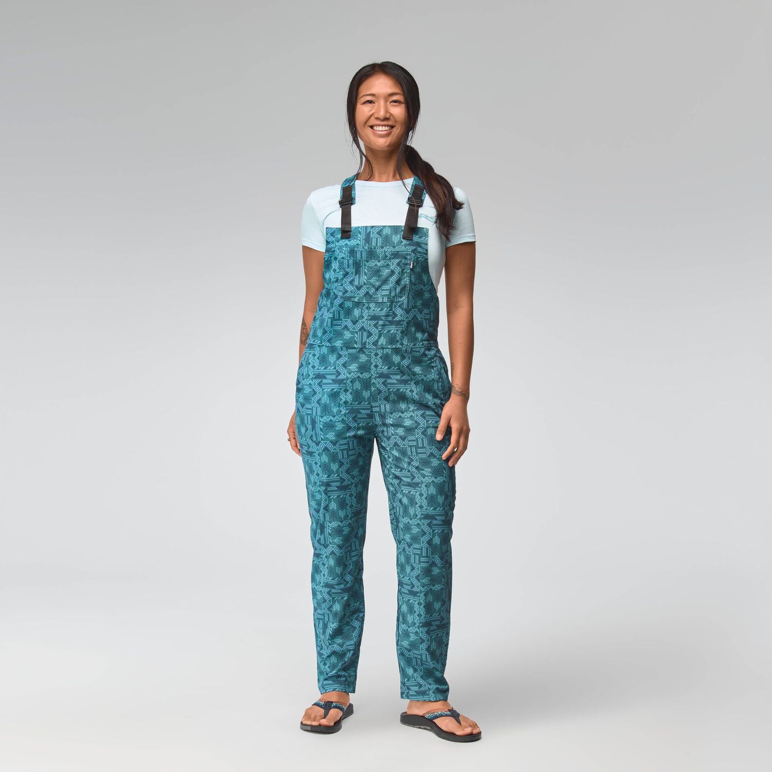 NRS Women's Eddy Out Overall, Size: Small, Color: Stormy PNW