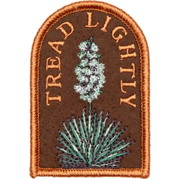 Tread Lightly Embroidered Patch