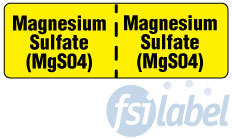 Magnesium Sulfate (MgS04) Label